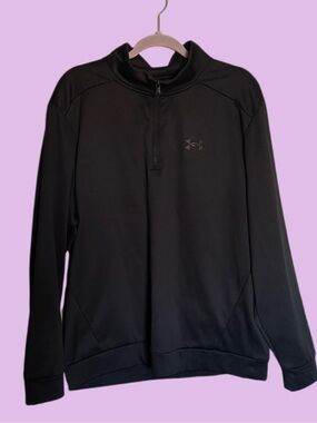 Under Armour Black Lightweight Quarter-Zip Shirt Jacket